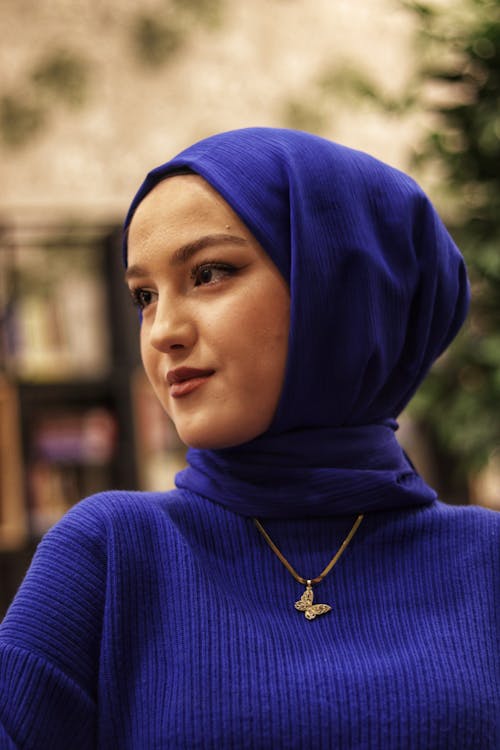 A Woman Wearing a Headscarf 