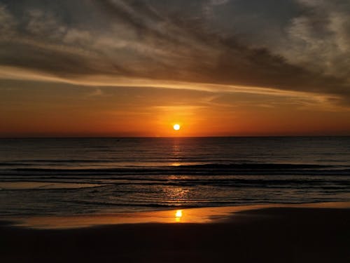 Бесплатное стоковое фото с живописный, закат, море