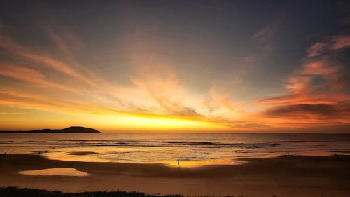 Sunset Along the Beach