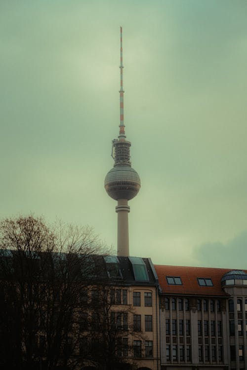 berliner fernsehturm, 五金, 地標 的 免费素材图片
