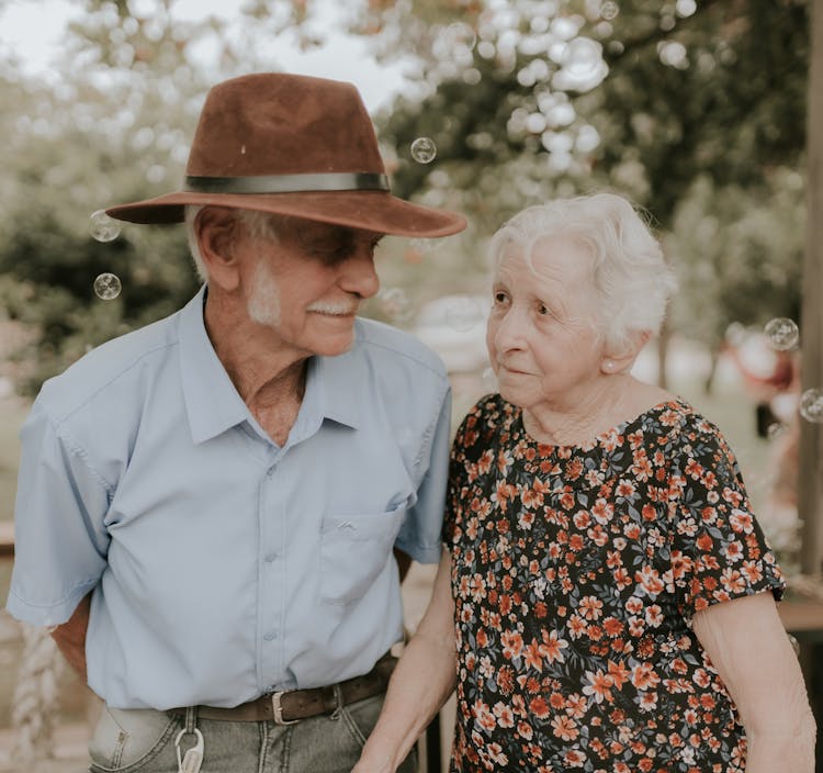 Romantic Elderly Couple