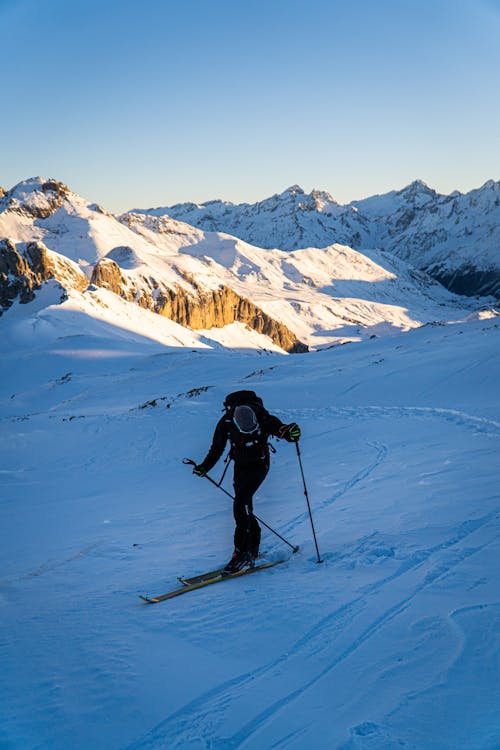 Skier on the Mountain Slope