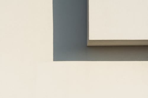 Close-up of a White Wall in Sunlight 