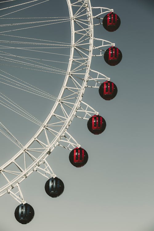 Ferris Wheel against Blue Sky