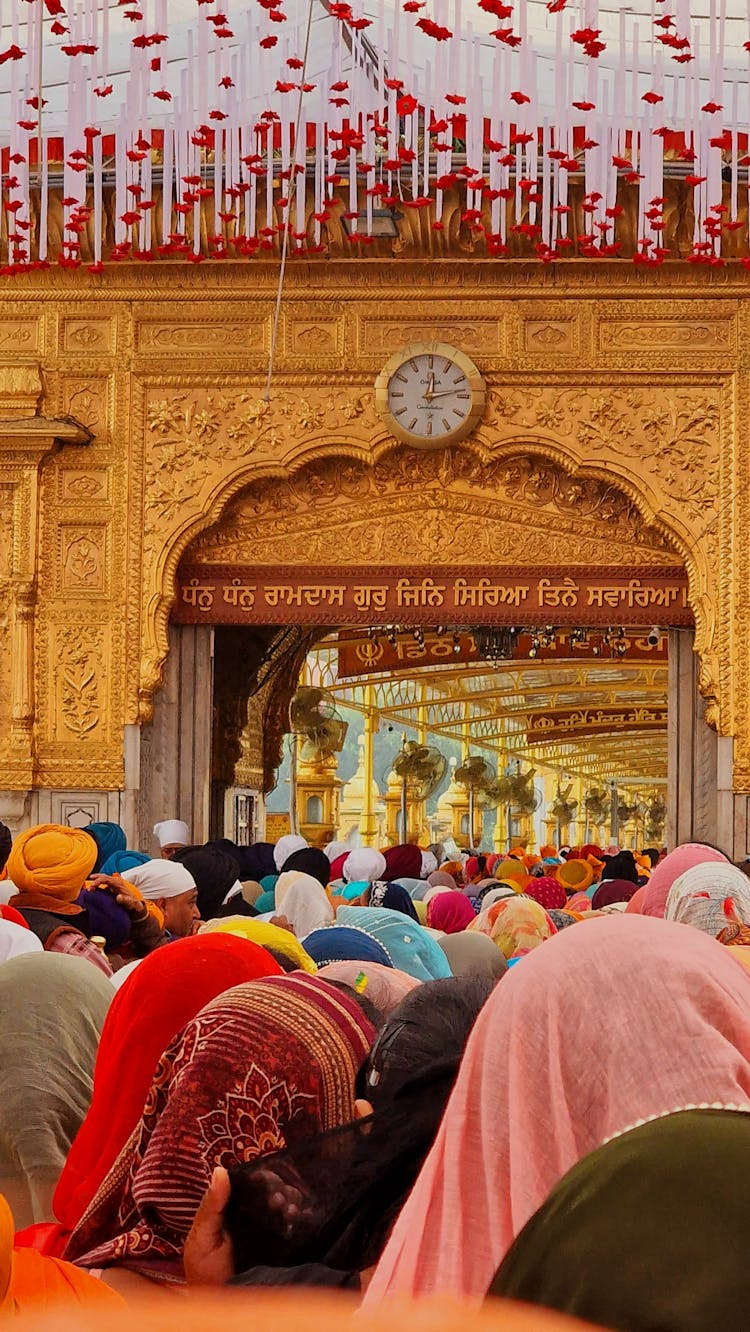 Crowd At Hindu Temple