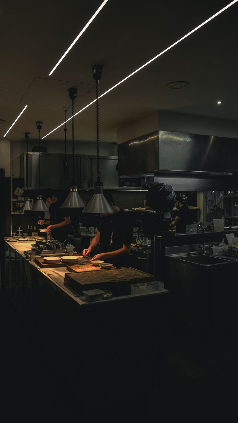 Zespół w kuchni gastronomicznej