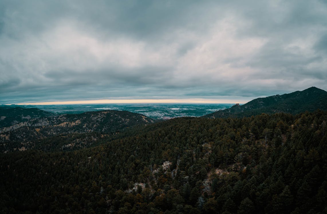Foto profissional grátis de floresta, montanhas, nuvens de chuva