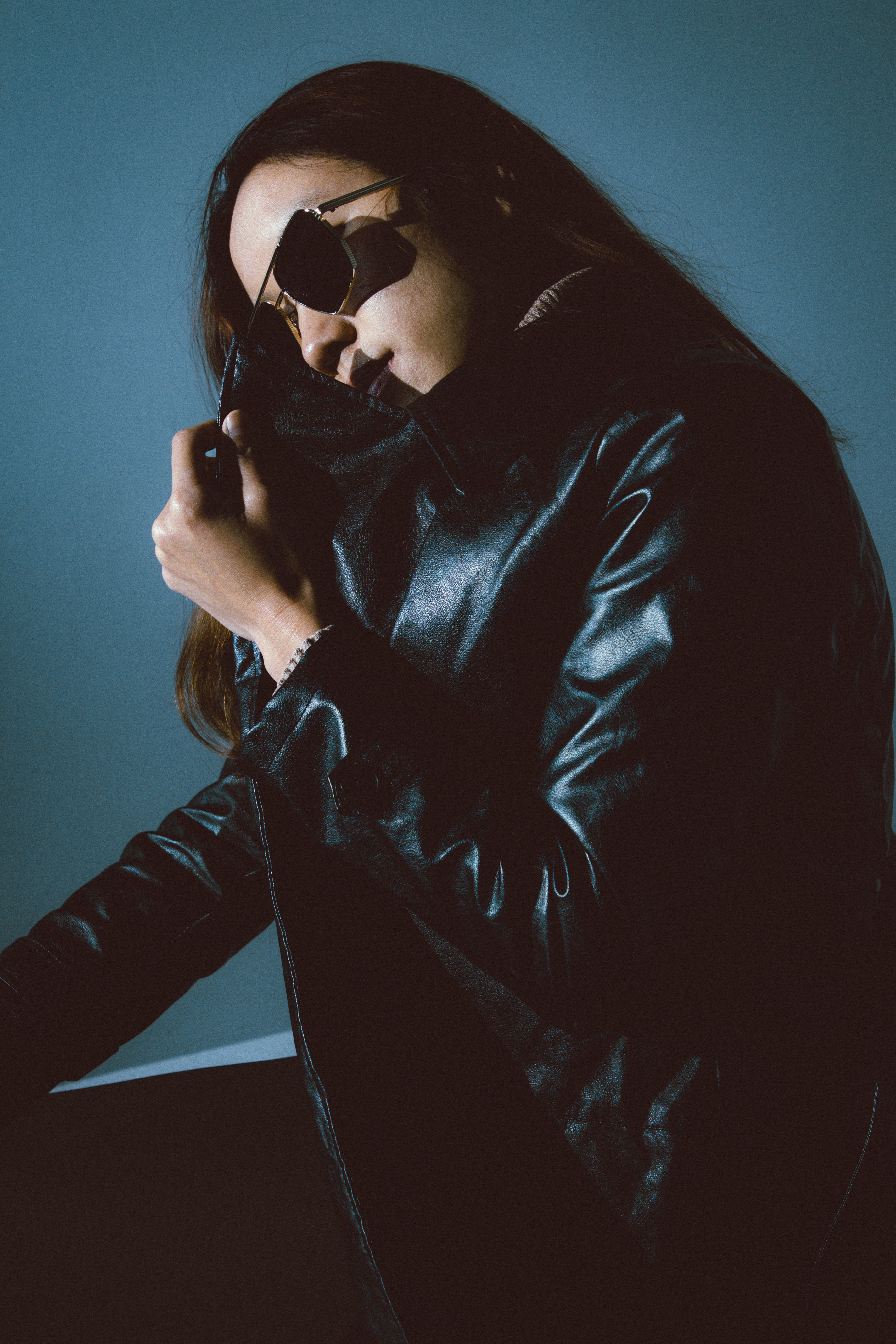 A Woman in a Black Leather Jacket · Free Stock Photo