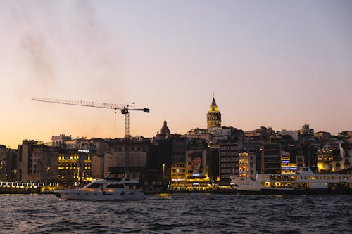 Istanbul in the Evening from the Golden Horn Estuary