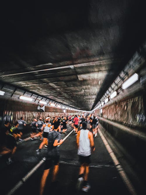 running in a tunnel 