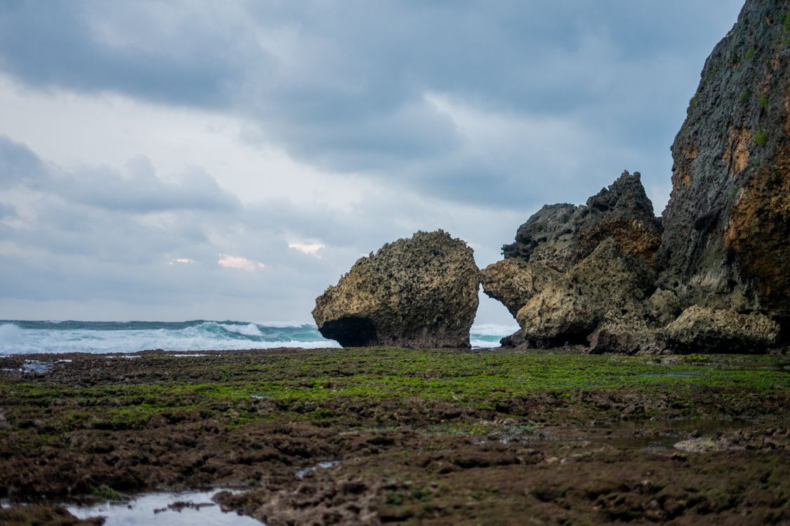 Rough Rocks on a Muddy Shore · Free Stock Photo