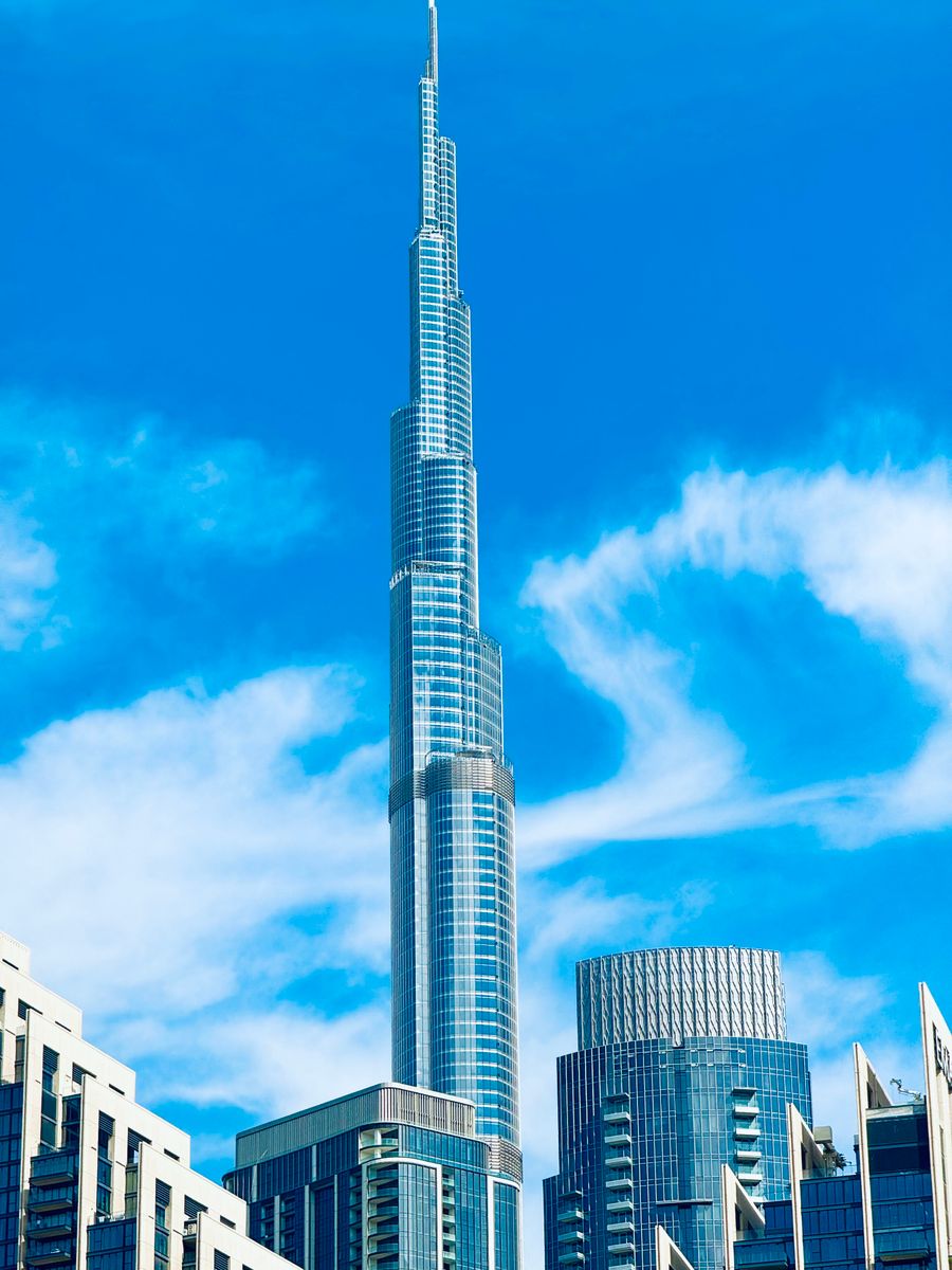 Burj Khalifa rising above the Dubai skyline