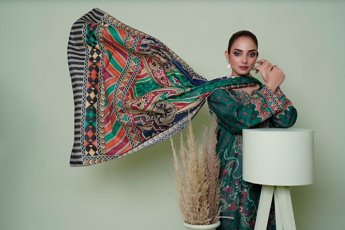 Woman Wearing Traditional Colorful Dress · Free Stock Photo