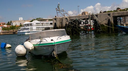 Foto profissional grátis de baía, barco, barco a motor