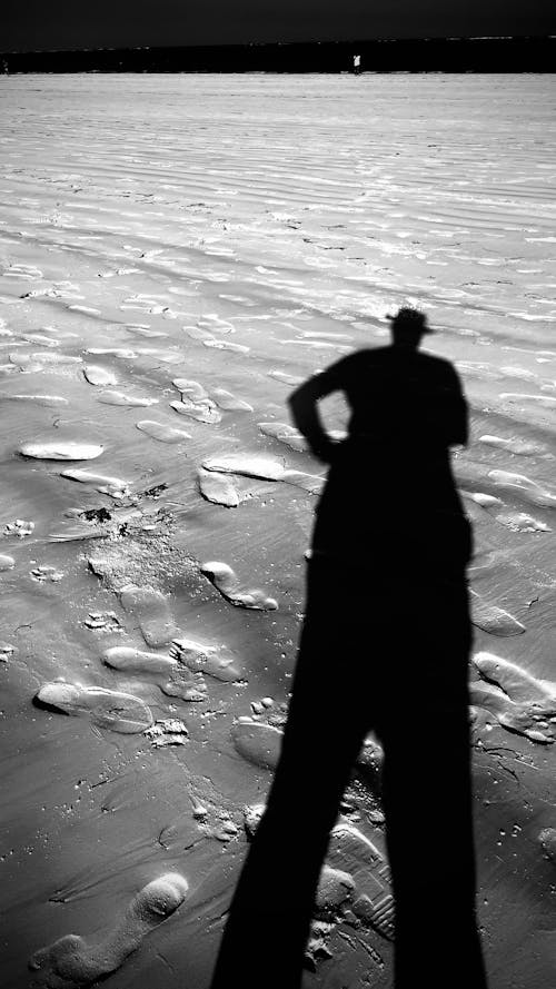 Tall shadow on Galu Beach