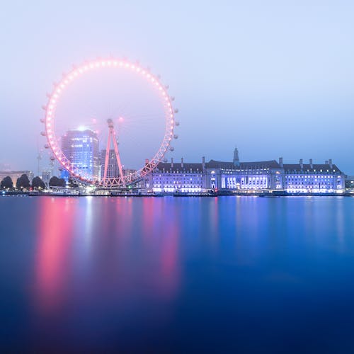 London Eye by Thames