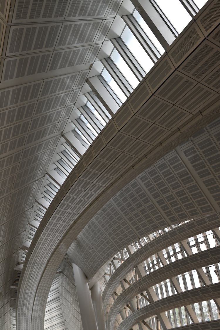 Interior Of The China High Speed Rail Building West Kowloon, Hong Kong, China 