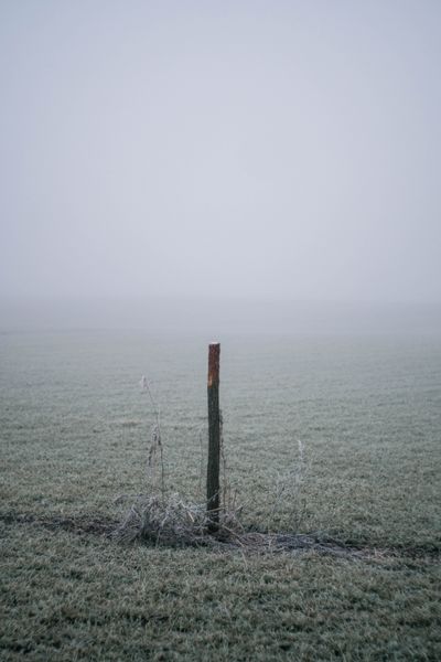 Rural landscape with a wooden post — photo by Csankovszki Tibor on Pexels