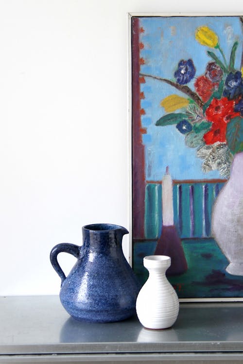 Darmowe zdjęcie z galerii z ceramiczny wazon, ceramika, kwiaty