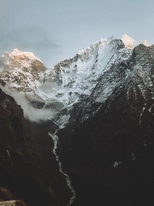 冬, 垂直ショット, 山脈の無料の写真素材