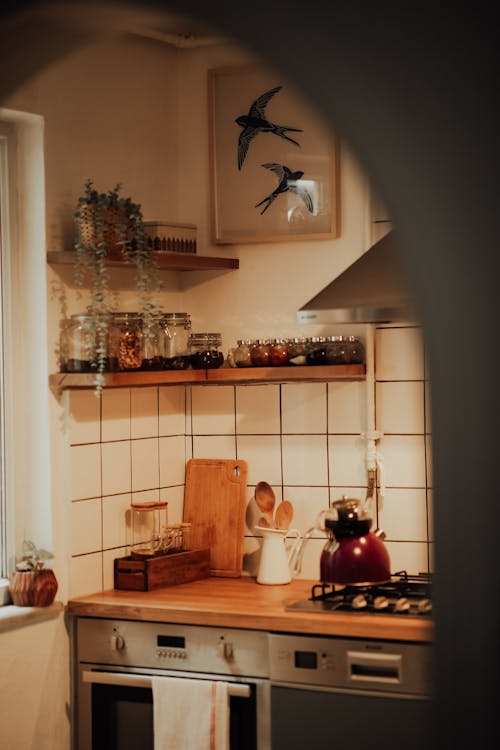 Kitchen Counter and Oven 