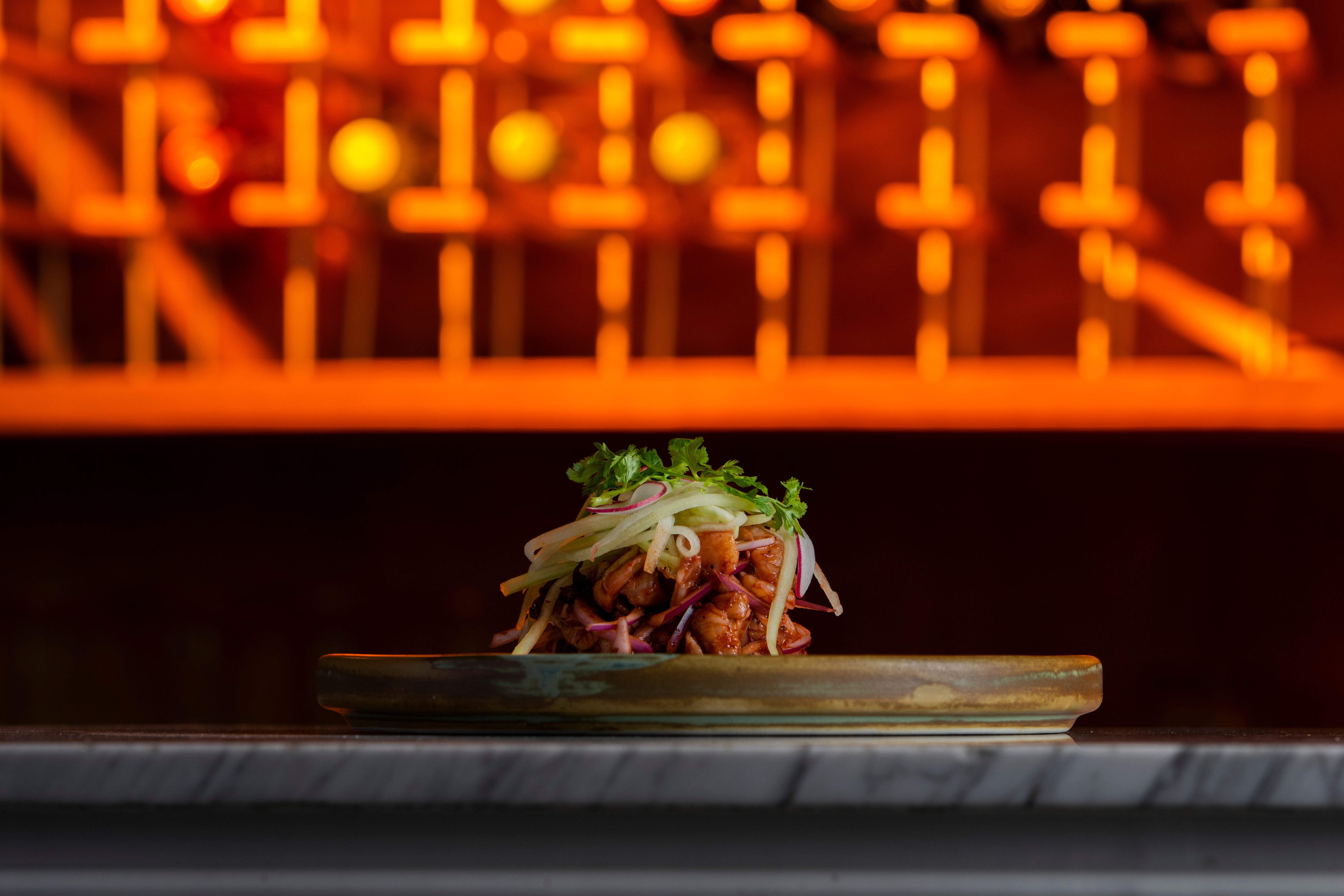 Honey-Glazed Kung Pao with Herbed Rice