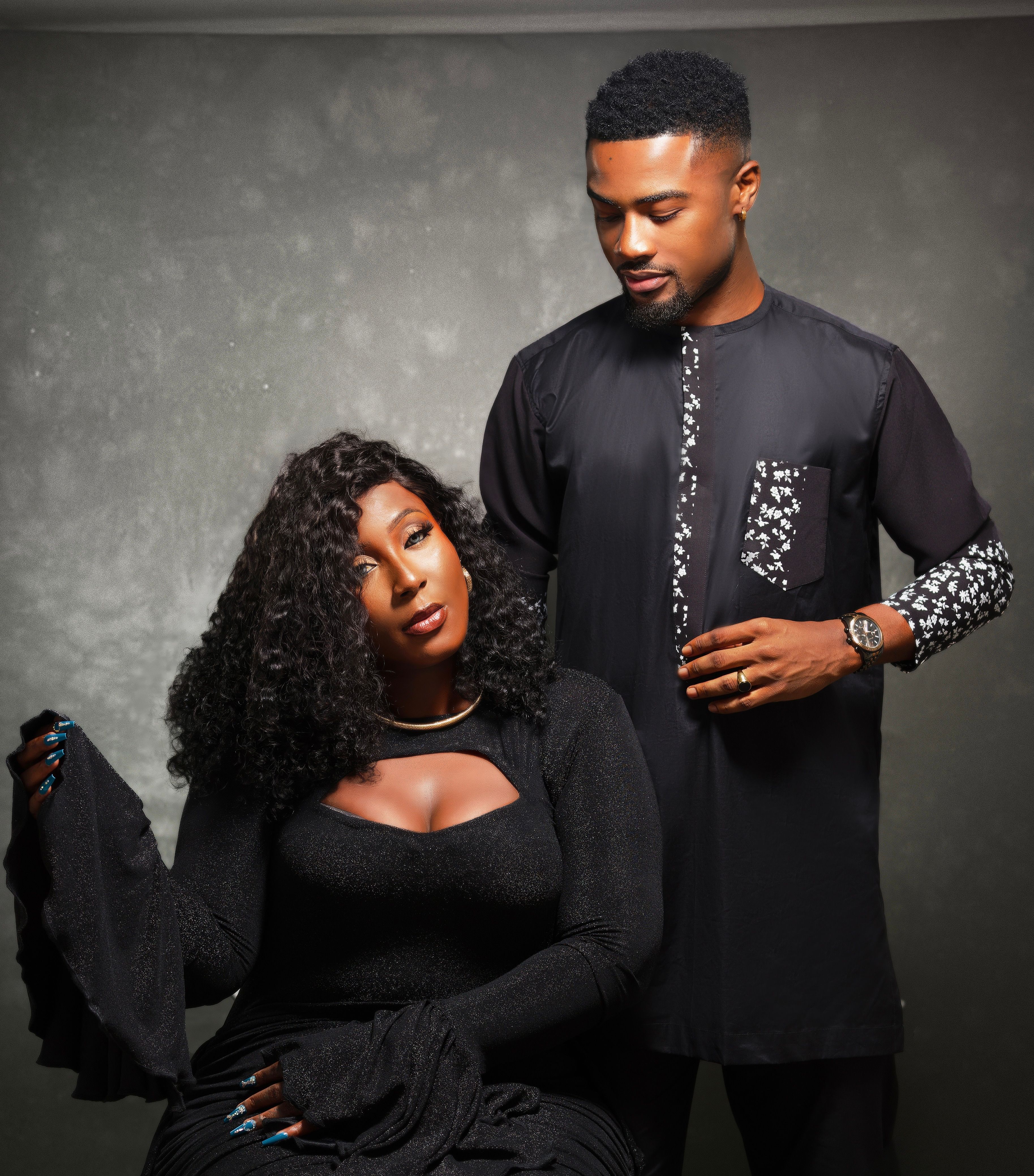 Portrait of a Couple Dressed in Black · Free Stock Photo
