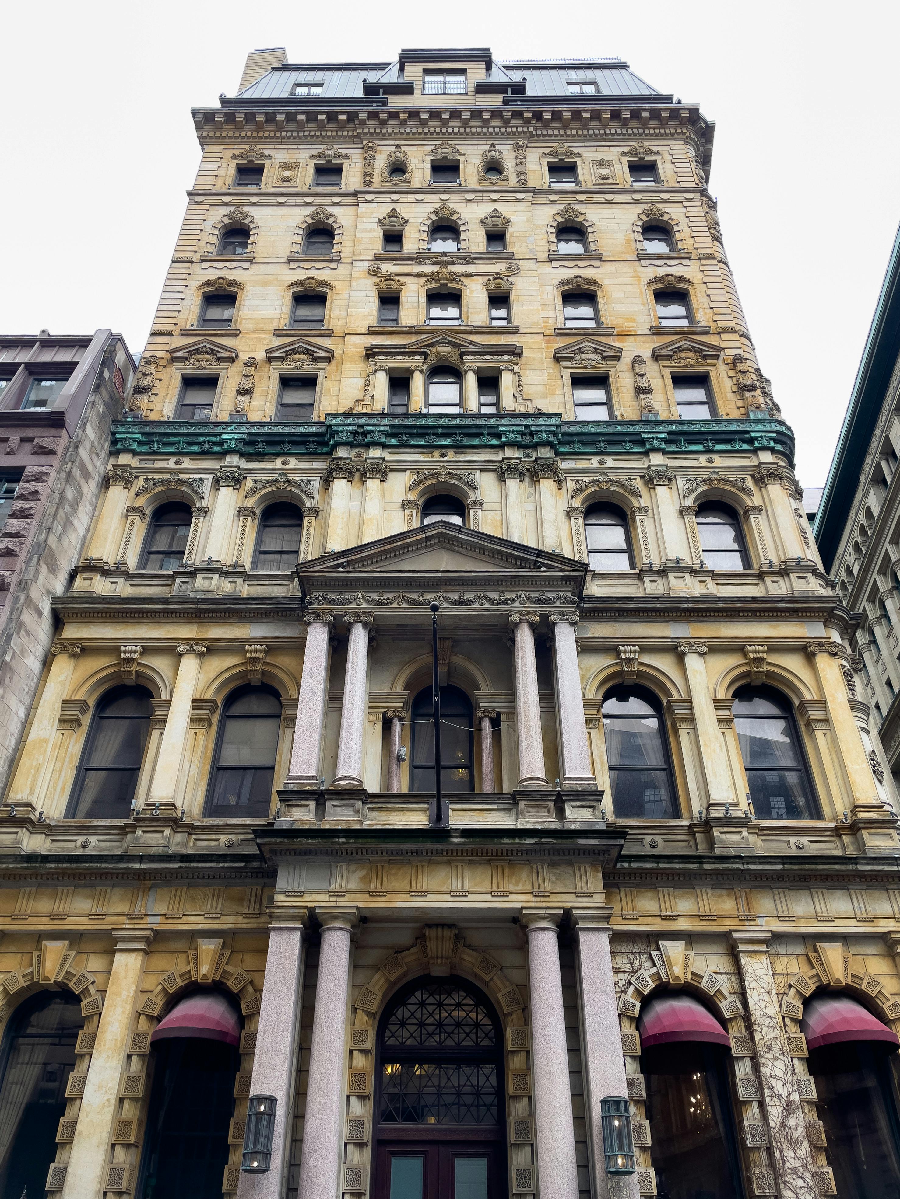 facade of hotel le st james in montreal