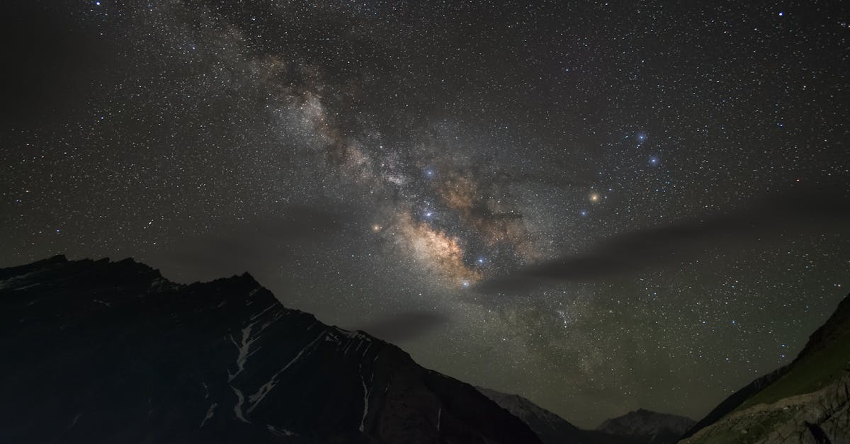 Captivating view of the Milky Way over the mountains in Kaza, India. A perfect night sky scene.