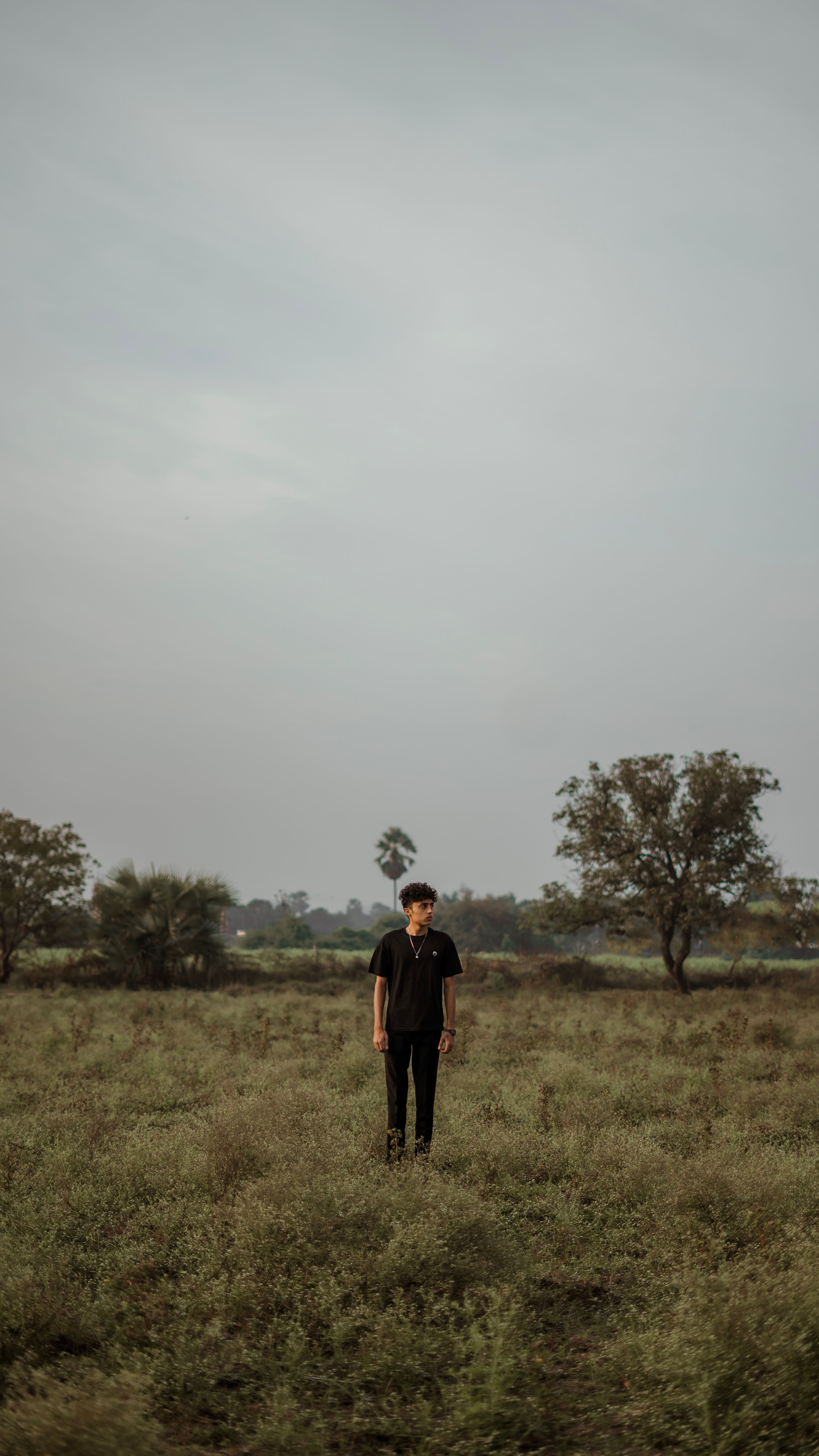 Man Standing on Grassland · Free Stock Photo