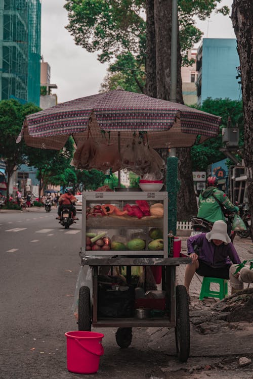 Immagine gratuita di carrello, cibo, città