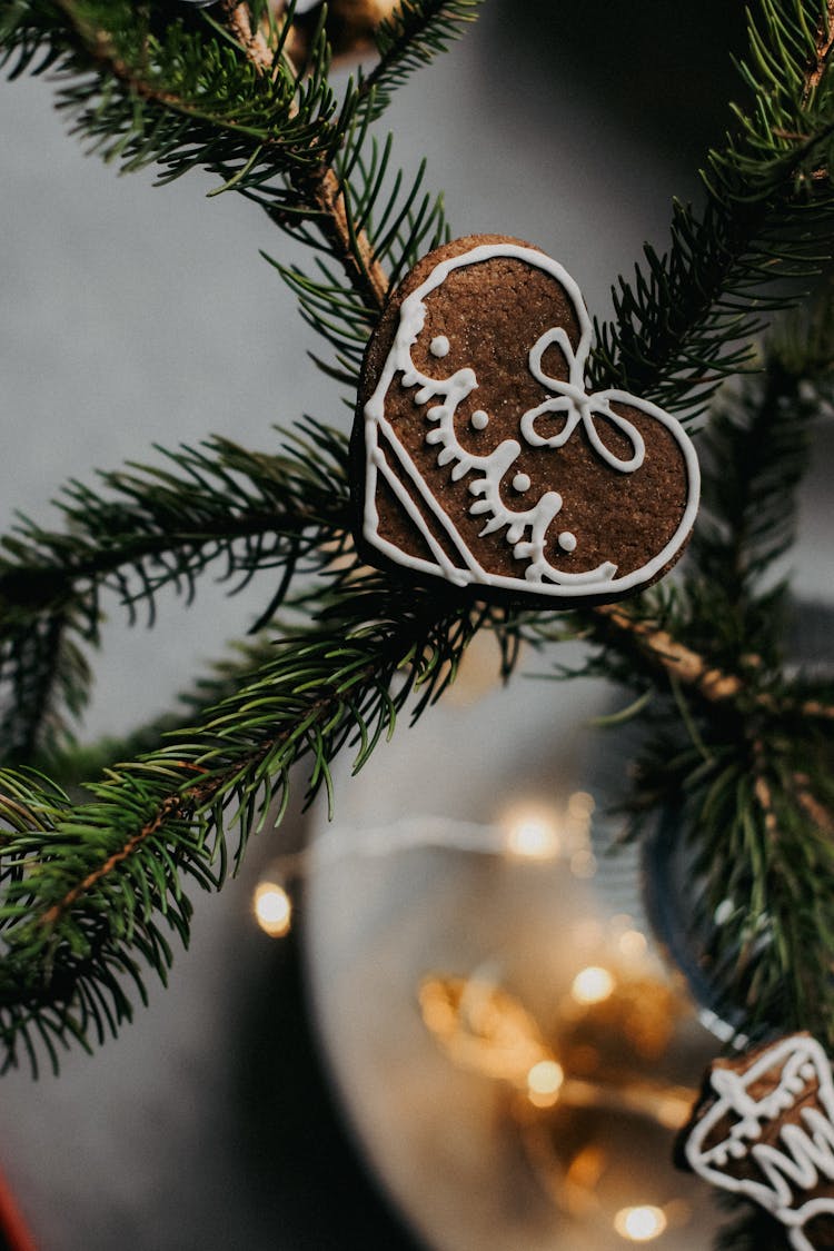 Gingerbread Cookie In Heart Shape