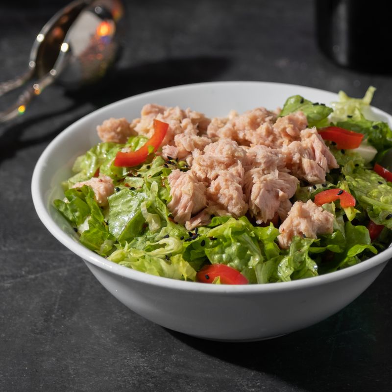 30-Minute Sourdough Discard Spicy Tuna Salad Tartine Crisps