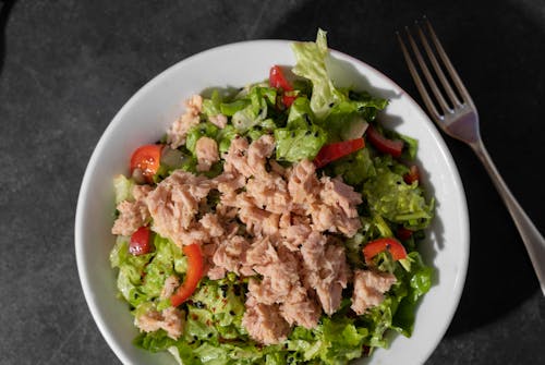 Bowl of Salad and Fork near