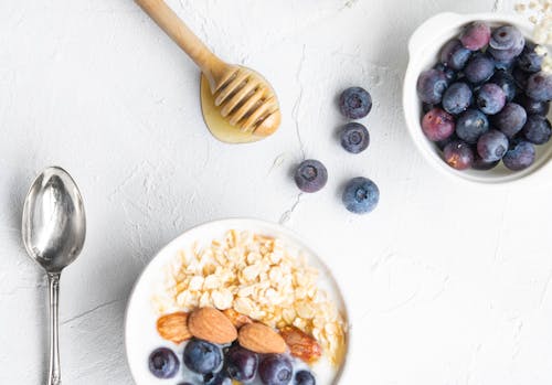 Honey Dipper, Fruit and Bowls