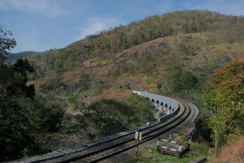 Free Thenmala 13 arch bridge Stock Photo