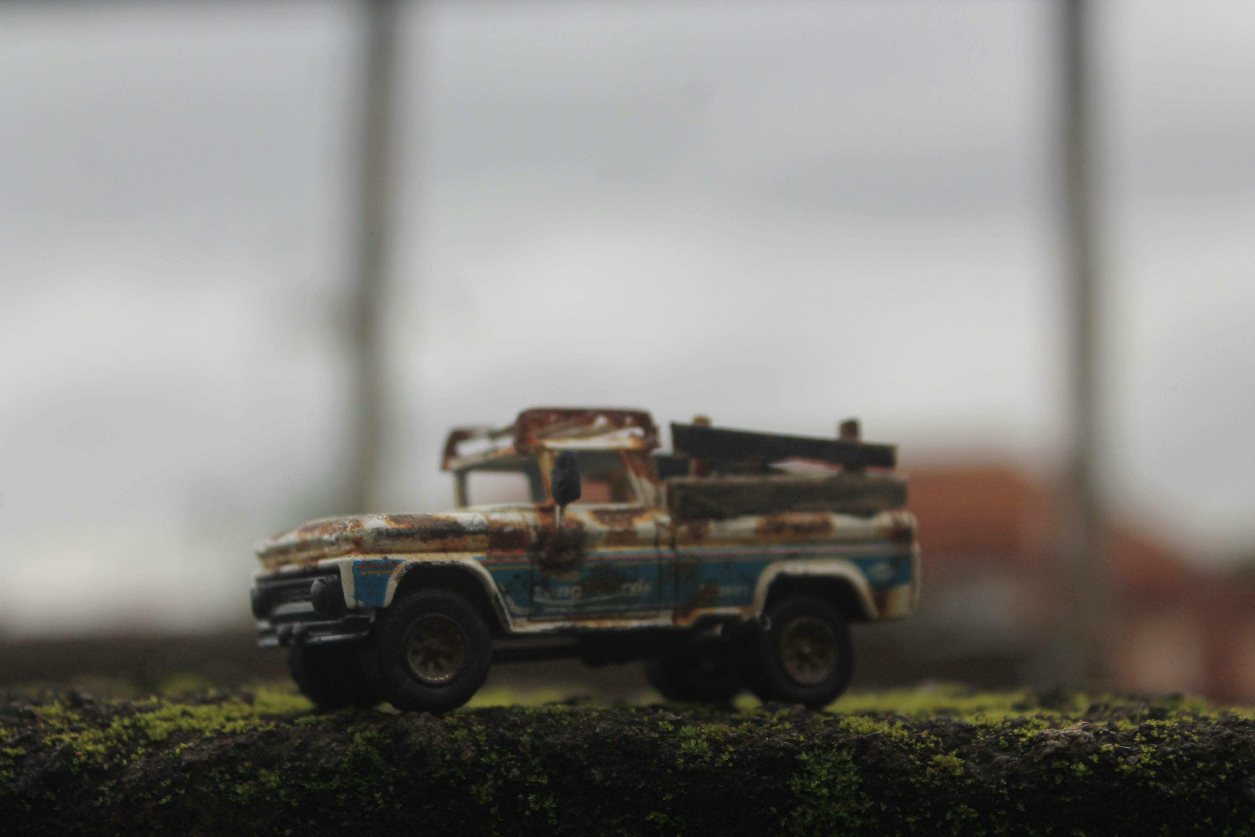 Free stock photo of #rusty #truck #diecast