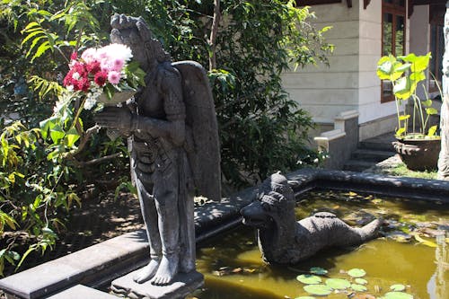 Decorative Fountain with Sculptures