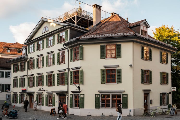 Apartment Buildings By The Street 