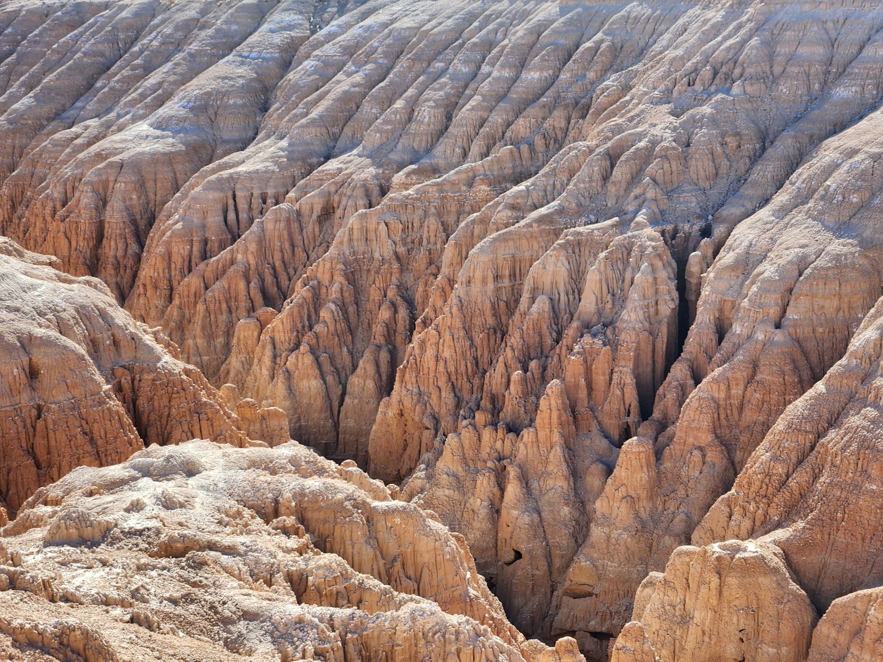 Bentonite clay spires and slot canyons at Cathedral Gorge State Park