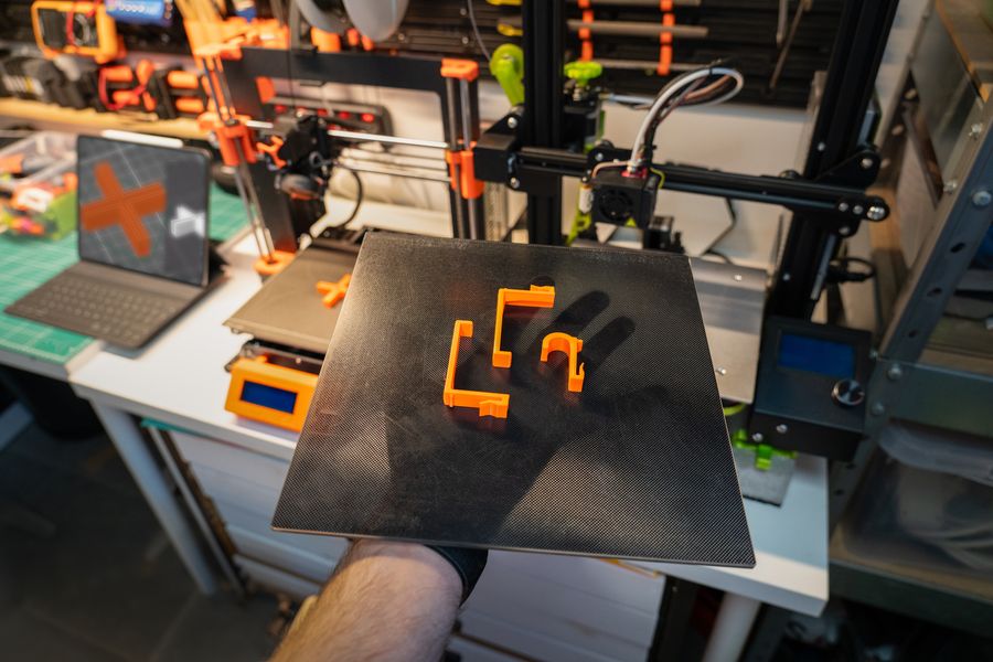 Lote de piezas impresas en 3D