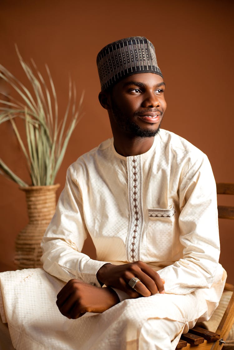 Model In Traditional African Clothes