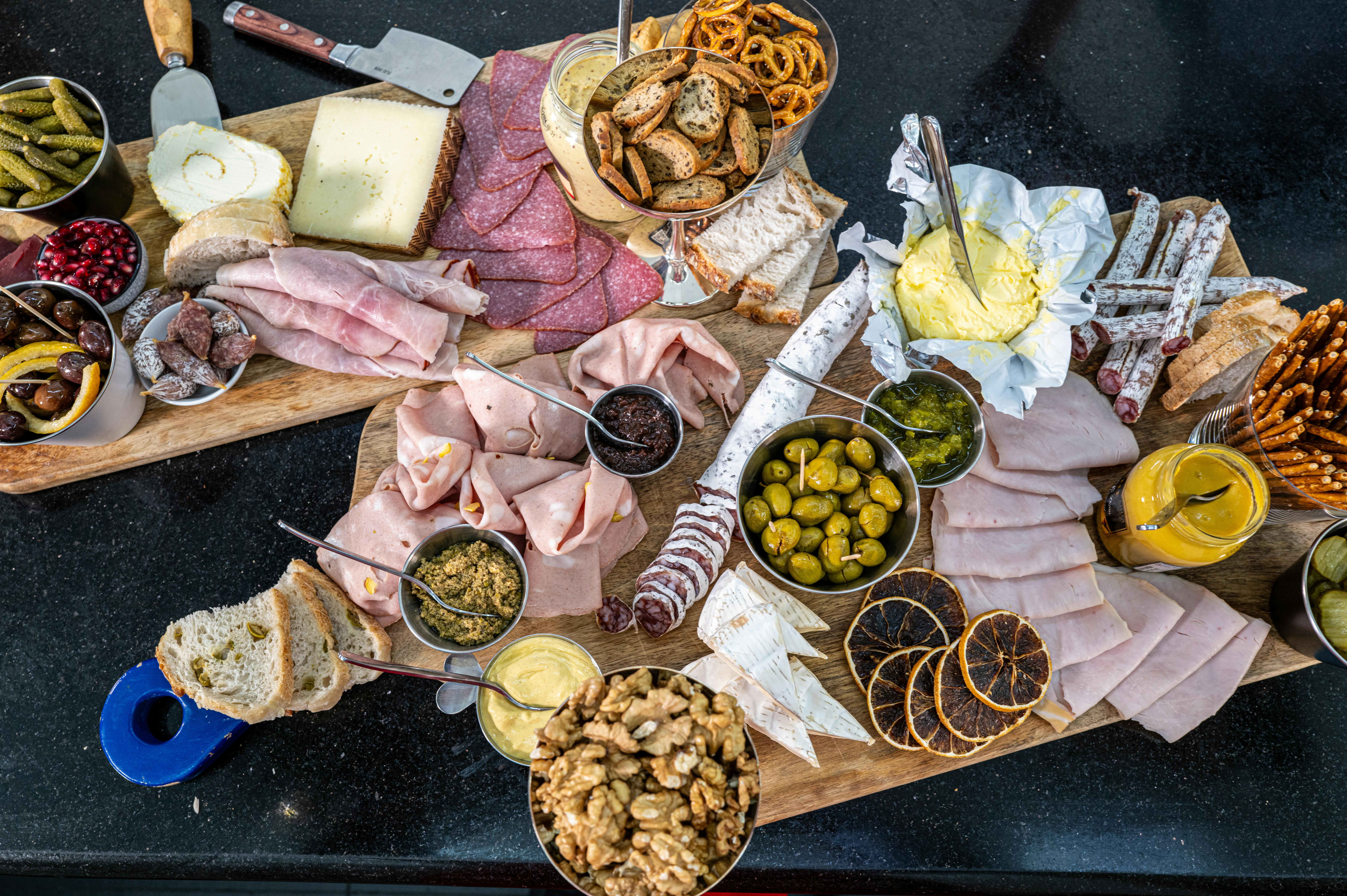 Choice of Lunch Meats Brad and other Snacks · Free Stock Photo