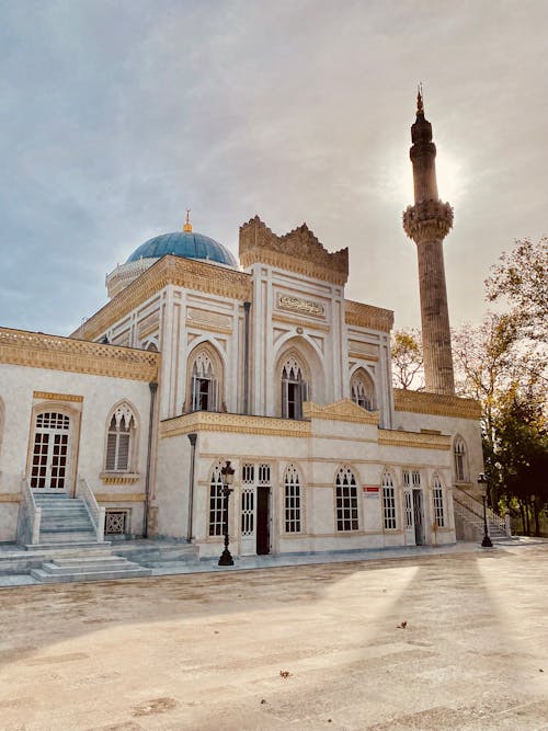 Facade of the Yildiz Hamidiye Mosque in Istanbul, Turkey