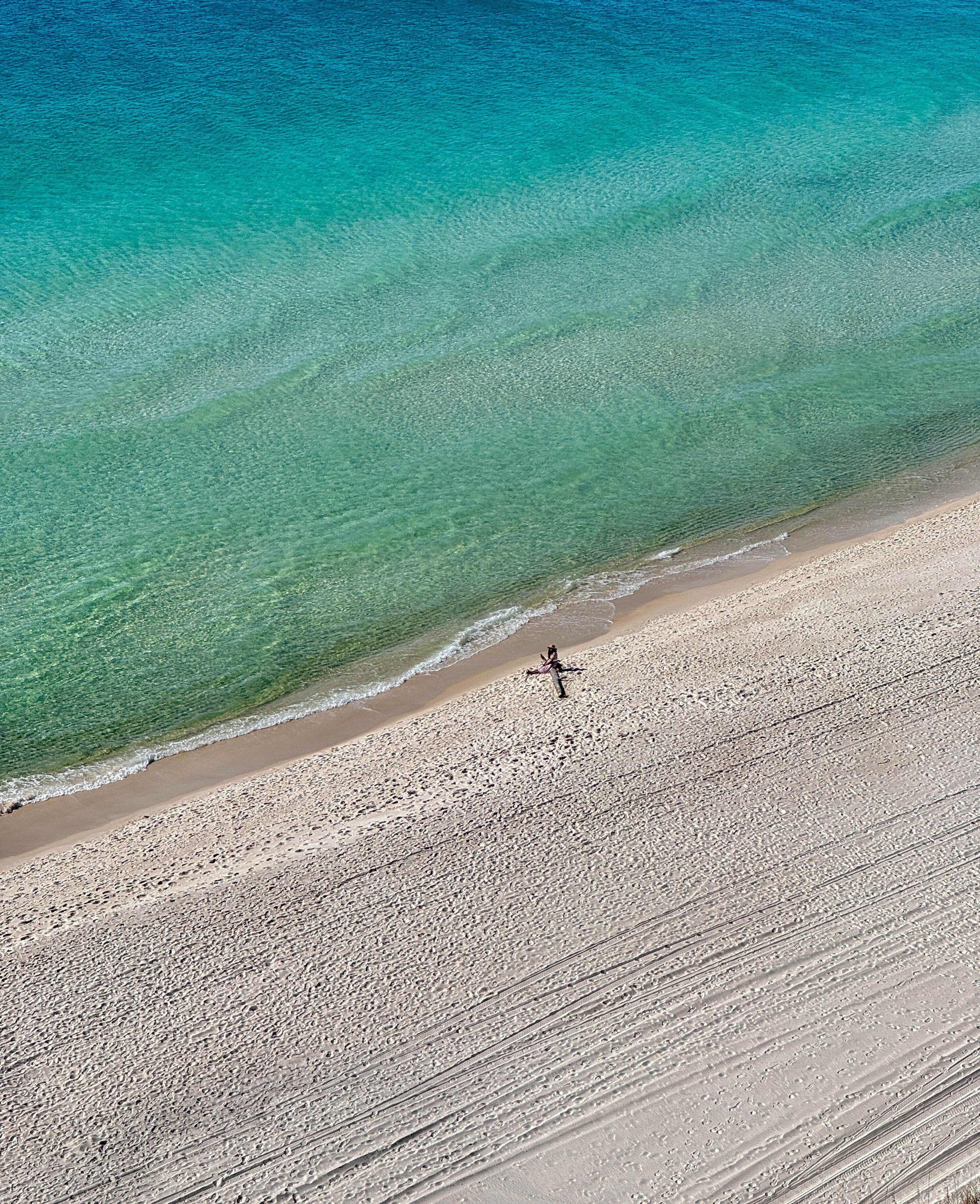 Aerial drone photo of a Florida beach and coastline