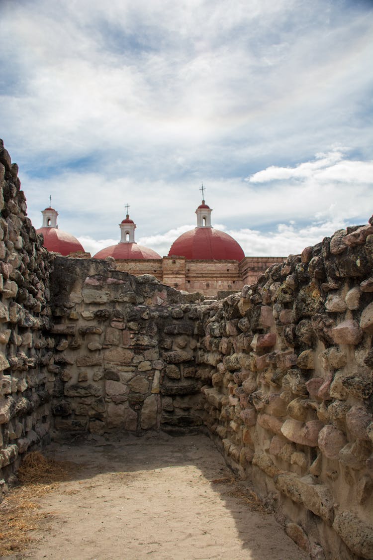 Ancient Castle Among Walls In Mexico 