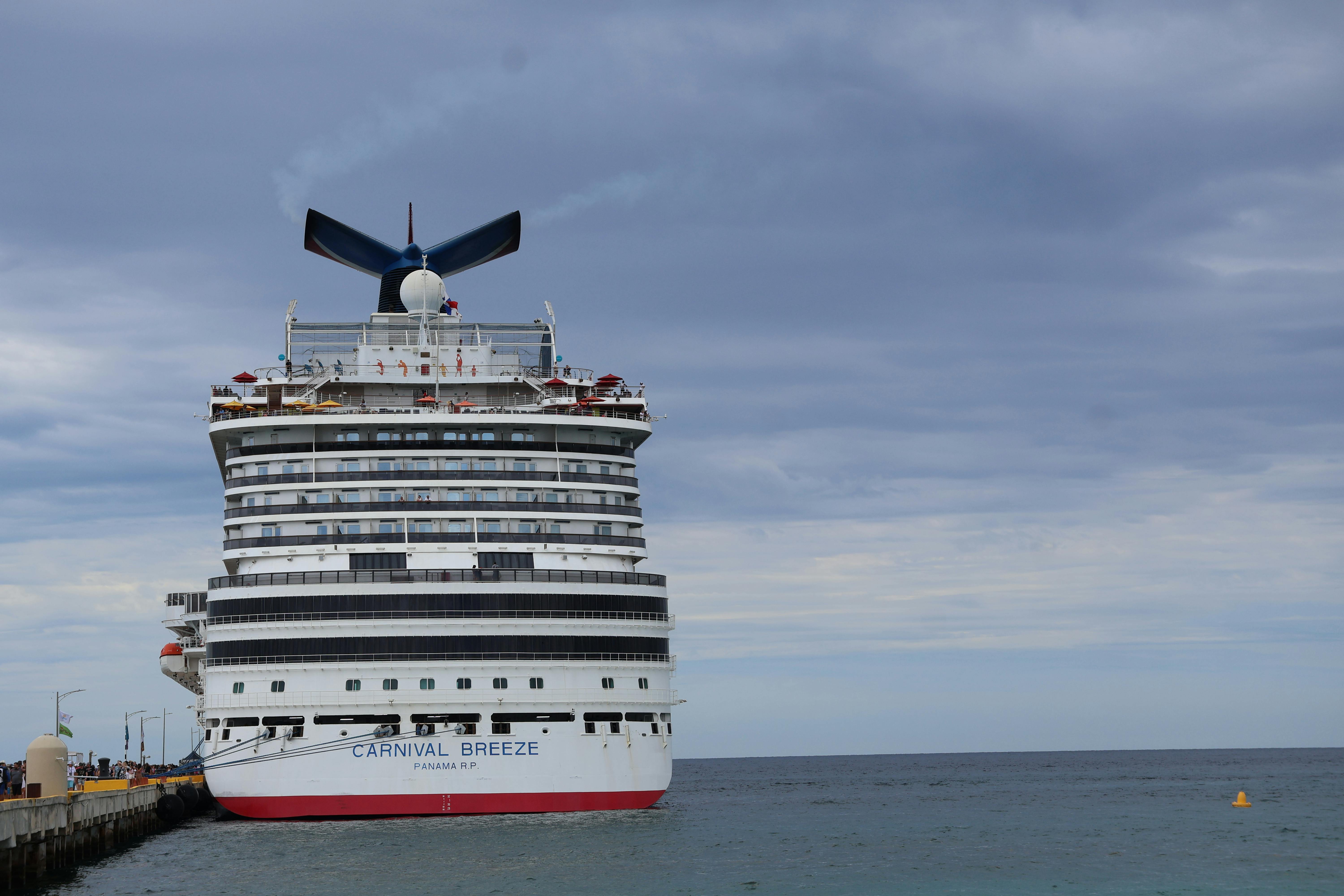 Cruise Ship Stern With Flag Of Convenience