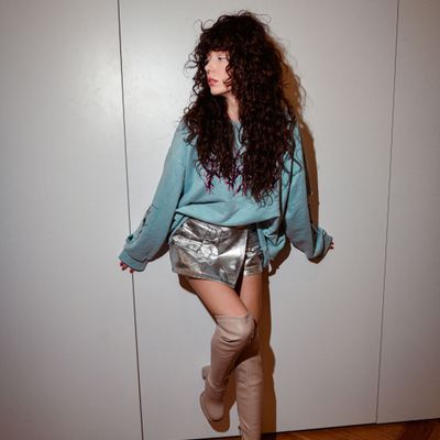 Grey Slouch Over-the-Knee Boots