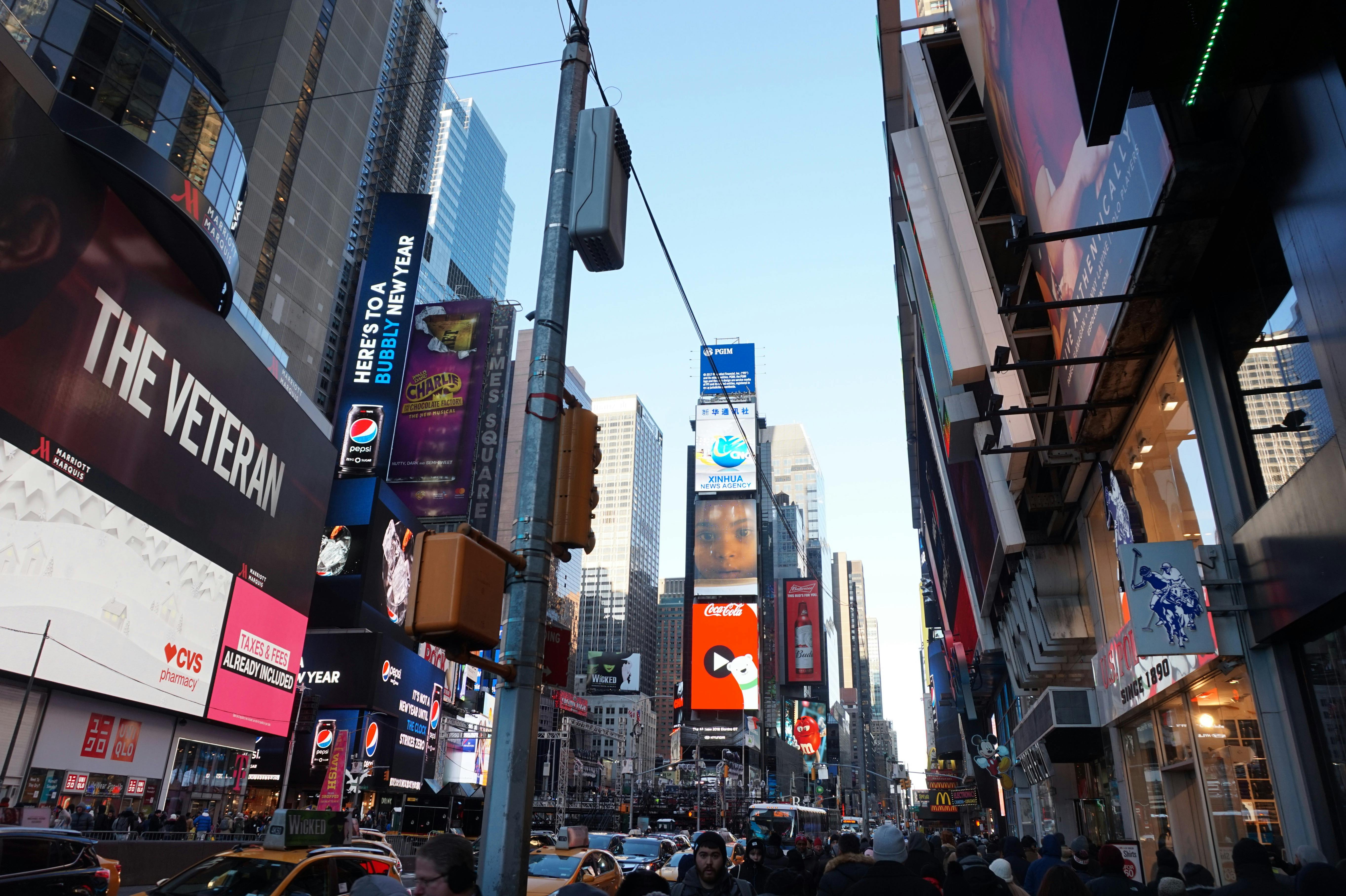 Free stock photo of new york, new york city, times square