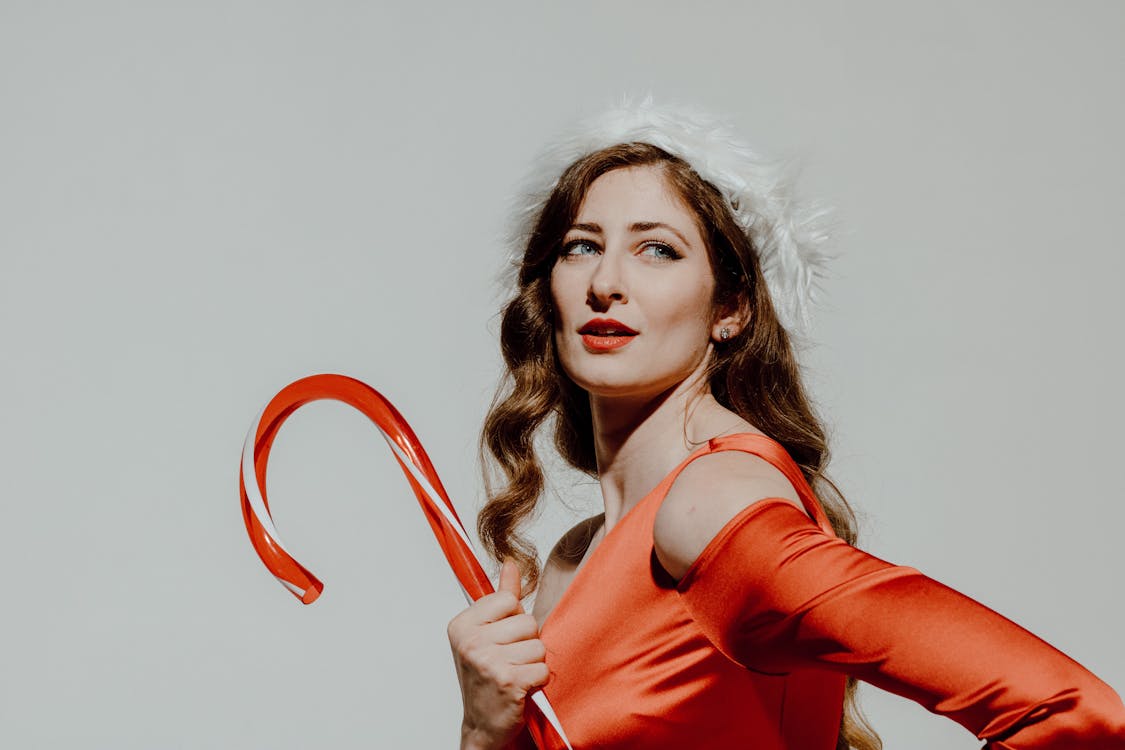 Young Woman in a Red Dress 